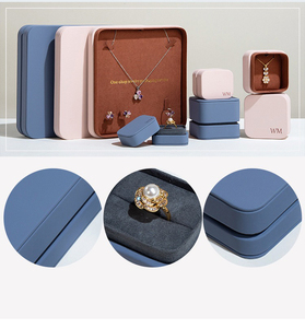 Boîte à bijoux de luxe en cuir PU avec couvercle et base, nouveau design, personnalisable avec logo, pour collier, emballage cadeau, thème Ciel et Terre, Noël - Product Image 6