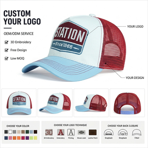 Casquette Trucker Unisexe Ajustable en Maille Légère Brodé pour le Voyage - Product Image 1
