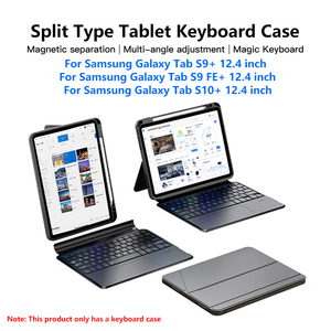 Étui <span class=keywords><strong>clavier</strong></span> détachable pour Galaxy Tab S10 + S9 FE + 12.4 pouces 7-RGB rétro-éclairé Touchpad <span class=keywords><strong>clavier</strong></span> <span class=keywords><strong>housse</strong></span> <span class=keywords><strong>de</strong></span> <span class=keywords><strong>protection</strong></span> - Product Image 2