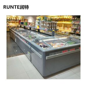 <span class=keywords><strong>Vitrina</strong></span> de supermercado comercial Pantalla abierta <span class=keywords><strong>Congelador</strong></span> de isla <span class=keywords><strong>horizontal</strong></span> de vidrio Refrigerador <span class=keywords><strong>Congelador</strong></span> profundo 24/7 Soporte técnico - Product Image 6