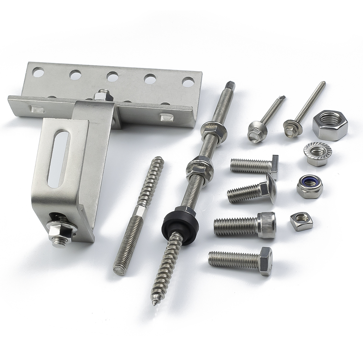 Stainless Steel Din912 Solar Hanger Bolt Solar Mounting T Bolt and Nut Hex Head Self Drilling Screw Wood Screw Solar Panel Screw · image 3