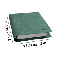 Carnet de notes A5 en cuir de qualité supérieure avec logo personnalisé, étanche, style INS, couverture rigide, organisateur de journal, bloc-notes à reliure à anneaux