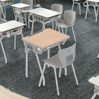 Table d'étude et chaise individuelle pour étudiant, durables et écologiques, de style moderne RSD pour les salles de classe