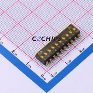 DSIC10TSGER DIP Switch Switch ( Number of Switch Sections: 10 )( Lead Spacing: 2.54mm ) - Product Image 1