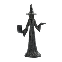Adornos de Resina Ecológicos Hechos a Mano con Patrón Escénico Moderno, Candelabros, Decoraciones Oscuras de Halloween con Temática de Sacrificio de Brujas para Mesa