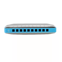 CONJURER Marque SERIES WH1002 10-Hole Diatonic Harmonica Orgue à Bouche en Plastique pour Blues et Folk Instrument de Musique