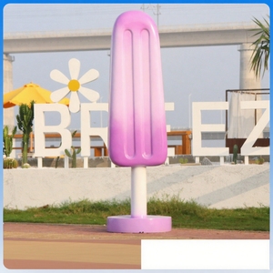 Statue de hot-dog en résine légère sur mesure T002, sculpture alimentaire de <span class=keywords><strong>dessin</strong></span> animé pour la décoration de magasins de restauration rapide, de fêtes en plein air et de jardins. - Product Image 2