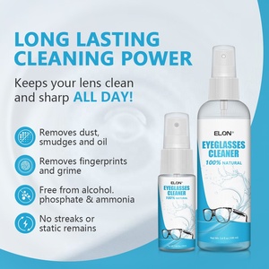 Tự Nhiên 120Ml Kính Mát Làm Sạch Ống Kính Sạch Chất Lỏng Giải Pháp Quang Học Ống Kính Cleaner Phun Chăm Sóc Kit Với Vải - Product Image 3