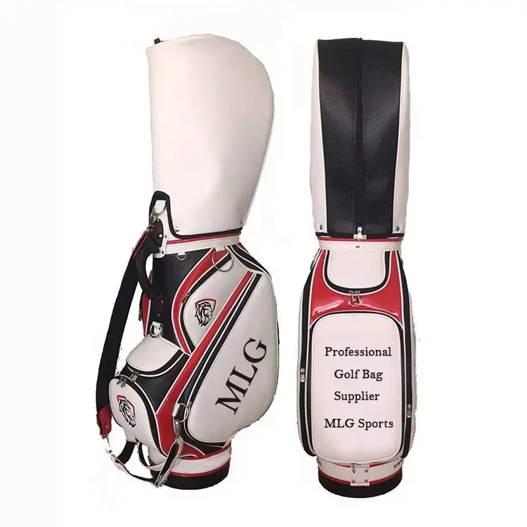 Professional Custom Design PU Leather Tour Golf Bag Staff