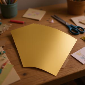 Fogli di lamina d'oro 20x29cm, 100 fogli, termoreattivi, per decorazioni fai da te, creazione di biglietti, decorazione di album, stampa a caldo. - Product Image 2