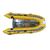 Bateaux gonflables à fond transparent à grande vitesse, 3,6 m, très vendus