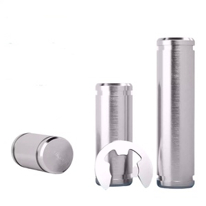 HonTai Goupille rainurée à double tête en acier inoxydable 304 avec anneaux de retenue, finition brillante, diamètre de la tête 4 mm, tailles M3-M12 - Product Image 4