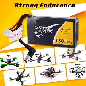 TATTU 2500mAh 2S 7.4v Fatshark 飞行眼镜耳机锂电池组 适用于无人机 DC55mm 插头 LED 电源指示灯 800 次循环 LiCoO2 - Product Image 4
