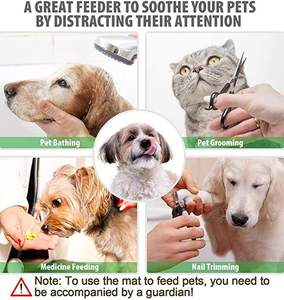 แผ่นรองเลียอาหารสัตว์เลี้ยงแบบมีถ้วยดูด ป้องกันการสำลัก สำหรับสุนัขและแมว ขายดี - Product Image 5