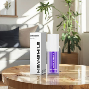 Nouveau Lancement Vegan Bright His Smile 30ml Dentifrice Blanchissant Sans Peroxyde Violet Foncé Saveur Menthe Naturel - Product Image 1