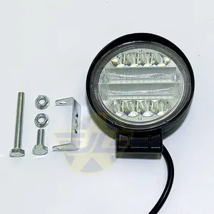 Luzes redondas para trabalho em led, lâmpadas para condução em estrada, para caminhões, atv, suv, utv, 4wd, jeep, barco, trator