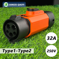 Nouvel adaptateur de voiture portable 7KW 32A J1772 vers Type2, chargeur de véhicule électrique 220V avec garantie d'un an pour véhicules électriques