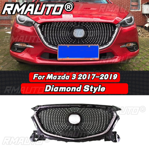 กระจังหน้าทรงเพชรสำหรับ Mazda 3 Axela ปี 2014-2016 ชุดแต่งกระจังหน้าแบบตาข่ายสำหรับ Mazda 3 Axela อุปกรณ์ตกแต่งรถยนต์ - Product Image 4