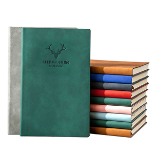 저널 제조업체 맞춤형 A5 소프트커버 PU 가죽 노트북 비즈니스 오피스 노트북 로고 포함 - Product Image 1