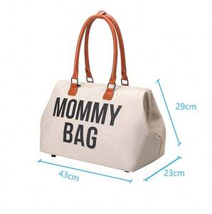Bolsa de Maternidad Impermeable de un Solo Hombro, Bolsa de Mano Grande para Mamá, Juego de Bolsas para Pañales de Bebé - Product Image 6