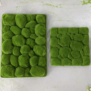 Panneau de <span class=keywords><strong>mousse</strong></span> simulée Herbe et fleurs Plante artificielle écologique Fond mural Décoration murale Tenture murale créative - Product Image 1