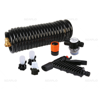 Pompe à eau propre à haute pression SEAFLO 12V DC 55PSI 4GPM Kit de pompe de nettoyeur haute pression de lavage de voiture électrique Portable
