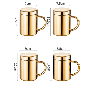 DFM02 210ML 260ml 280ml 350ml 400ml Tazas de Acero Inoxidable con Aislamiento Térmico de Varios Tamaños con Tapa - Product Image 2
