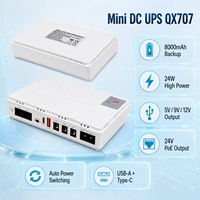 Model Baru 24V PoE Output 24W 10400mAh Baterai Cadangan Kompak Mini UPS DC Portabel untuk Router WiFi