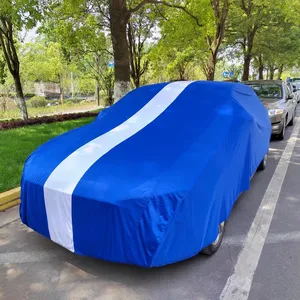 Hot Selling Satin Garage Car Cover Fabric Universal Shelter Body Kit Taffeta Car Accessories Auto Canvas Car Covers