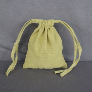 Sac en coton à cordon personnalisé avec logo imprimé pour le stockage de haricots, de riz, de bijoux et l'emballage de cadeaux - Matériel artisanal recyclable - Product Image 3