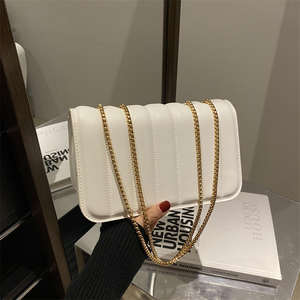 New Fashion Women's Handbag Checkered Pu Leather Women's Shoulder Bag - Product Image 4