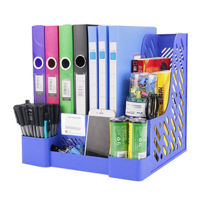 Plastic File <b>Holder</b> Desktop Organizer 4 Layers <b>Document</b> Trays Stationery Storage Frame Office Supplies - Product Image 4