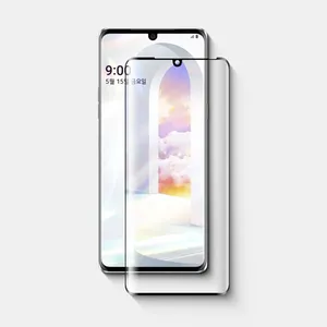 Factory Price 2020 Full glue 9H 10D Screen Protector Mobile Phone Tempered Glass for LG velvet