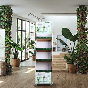 Tùy chỉnh cửa hàng bán lẻ giấy kệ trưng bày Khuyến Mãi Miễn phí đứng POS <span class=keywords><strong>fsdu</strong></span> tầng sóng đứng hiển thị các tông - Product Image 6