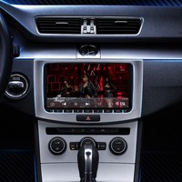 Android 14 Autoradio für Volkswagen Universelles 9-Zoll-IPS-Navigationssystem mit integriertem DAB und drahtlosem CarPlay
