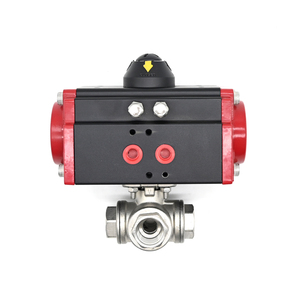 Válvula de Bola Neumática de Tres Vías de Acero Inoxidable de Alta Calidad para Conexión Roscada, Personalizable OEM, para Gas - Product Image 5