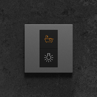 Panneau d'interrupteurs tactiles à bouton-poussoir pour maison intelligente 3 clés fournissent le protocole Modbus Interrupteur mural intelligent Interrupteur électrique