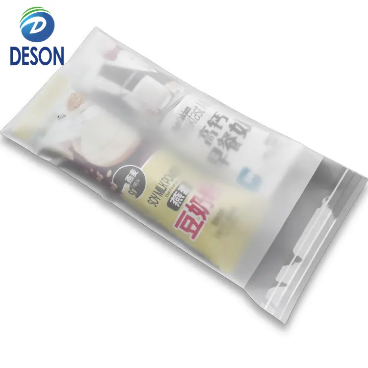 Desonカスタムプラスチック電話バッグバッテリーフロスト生分解性ジップロックセルフシーリングバッグ