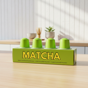 Thé minceur biologique sans sucre en dosettes de matcha, 10 pièces en boîte/emballage en vrac - Product Image 4