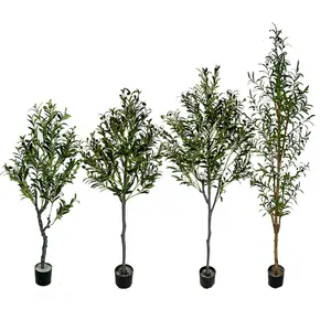 उच्च गुणवत्ता वाले सजावटी इनडोर आउटडोर बड़े कृत्रिम जैतून के पेड़ का नकली पौधा