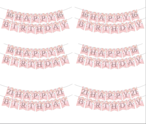 Ensemble <span class=keywords><strong>de</strong></span> vaisselle jetable <span class=keywords><strong>rose</strong></span> macaron pour fêtes d'anniversaire d'adolescents (16-21 ans) – Comprend des assiettes, des serviettes et des gobelets en papier - Product Image 2