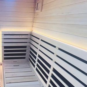 Sauna électrique extérieur moderne pour 4 personnes en bois massif <span class=keywords><strong>de</strong></span> pruche pour villas - Product Image 5