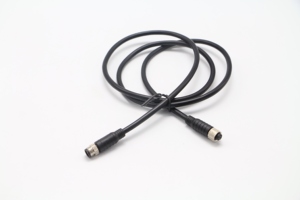 Cable Coaxial M8 de 6 Pines, Macho a Hembra, con Cubierta de PVC, Cobre Desnudo, Blindado, Conector Negro para Cámaras Industriales - Product Image 2