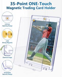 Porta Tarjetas Magnéticas, Porta Tarjetas One Touch de 35pt, Estuche Rígido de Plástico con Protección UV para Tarjetas Coleccionables, Personalizable - Product Image 5