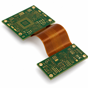 Placa de Circuito Multicapa Rígida y Flexible de 4 Capas con ENIG, Chapado en Oro por Inmersión, HDI de 0.4mm, Prototipo Personalizado - Product Image 1