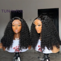 Perruque Cheveux Humains Bouclés Pixie 13x4 HD Lace Front - Cheveux Brésiliens Vierges Naturels, Pré-épilée, Prête à Porter, Perruque Complète Sans Colle HD