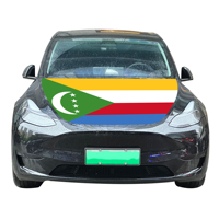 Vente en gros de housses de capot de voiture Comores 120x150cm drapeau résistant à l'usure et durable pour l'usure du capot moteur