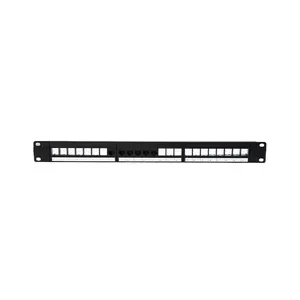 24 Port Unloaded Blank Patch Panel Rack Mount Geschirmtes Patch Panel Für Keystone Jack Module