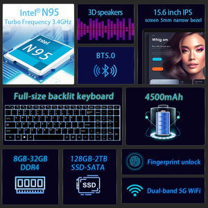 New Business Laptop Slim Design High Performance Quad Core 16GB DDR4 RAM 512GB SSD Screen 11 Home 15.6\ Integrated <b>Graphics</b> Lapt - Product Image 3