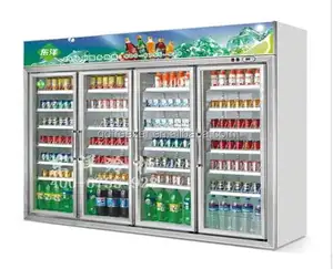 Wholesale Price Supermarket Refrigeration Equipment Beverage Drinks Display Refrigerator Cooler